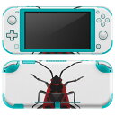 igsticker Nintendo Switch Lite 専用 デザインスキンシール 全面 ニンテンドー スイッチ ライト 専用 ゲーム機 カバー アクセサリー フィルム ステッカー エアフリー 020021 虫 虫 irebug ファイアバグ