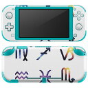 igsticker Nintendo Switch Lite 専用 デザインスキンシール 全面 ニンテンドー スイッチ ライト 専用 ゲーム機 カバー アクセサリー フィルム ステッカー エアフリー 020064 宇宙 宇宙 星座(2)