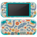 igsticker Nintendo Switch Lite 専用 デザインスキンシール 全面 ニンテンドー スイッチ ライト 専用 ゲーム機 カバー アクセサリー フィルム ステッカー エアフリー 020109 ハロウィン Halloween(2)