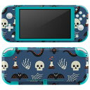 igsticker Nintendo Switch Lite 専用 デザインスキンシール 全面 ニンテンドー スイッチ ライト 専用 ゲーム機 カバー アクセサリー フィルム ステッカー エアフリー 020110 ハロウィン Halloween