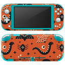 igsticker Nintendo Switch Lite 専用 デザインスキンシール 全面 ニンテンドー スイッチ ライト 専用 ゲーム機 カバー アクセサリー フィルム ステッカー エアフリー 020112 ハロウィン Halloween