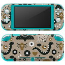 igsticker Nintendo Switch Lite 専用 デザインスキンシール 全面 ニンテンドー スイッチ ライト 専用 ゲーム機 カバー アクセサリー フィルム ステッカー エアフリー 020113 ハロウィン Halloween