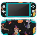 igsticker Nintendo Switch Lite 専用 デザインスキンシール 全面 ニンテンドー スイッチ ライト 専用 ゲーム機 カバー アクセサリー フィルム ステッカー エアフリー 020155 ハロウィン Halloween