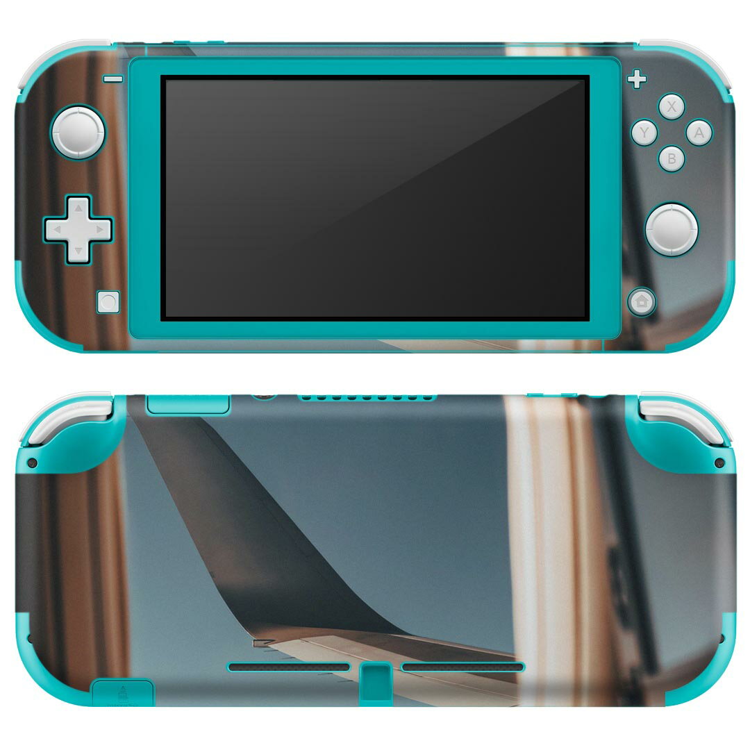 igsticker Nintendo Switch Lite 専用 デザインスキンシール 全面 ニンテンドー スイッチ ライト 専用 ゲーム機 カバー アクセサリー フィルム ステッカー エアフリー 022846 写真　飛行機