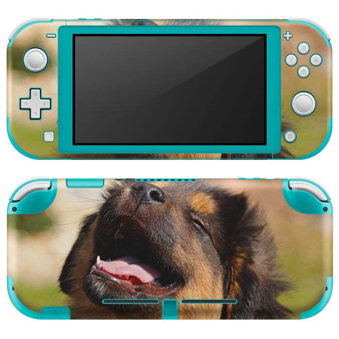 igsticker Nintendo Switch Lite 専用 デザインスキンシール 全面 ニンテンドー スイッチ ライト 専用 ゲーム機 カバー アクセサリー フィルム ステッカー エアフリー 022861 犬 動物 写真