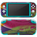 igsticker Nintendo Switch Lite 専用 デザインスキンシール 全面 ニンテンドー スイッチ ライト 専用 ゲーム機 カバー アクセサリー フィルム ステッカー エアフリー 022900 カラフル 絵画 ペイント(2)