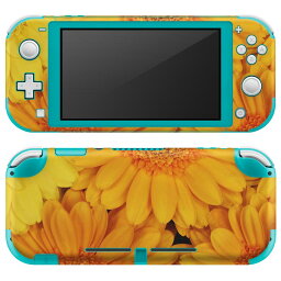 igsticker Nintendo Switch Lite 専用 デザインスキンシール 全面 ニンテンドー スイッチ ライト 専用 ゲーム機 カバー アクセサリー フィルム ステッカー エアフリー 022918 花　写真　オレンジ