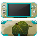igsticker Nintendo Switch Lite 専用 デザインスキンシール 全面 ニンテンドー スイッチ ライト 専用 ゲーム機 カバー アクセサリー フィルム ステッカー エアフリー 022945 海 葉っぱ 写真(2)