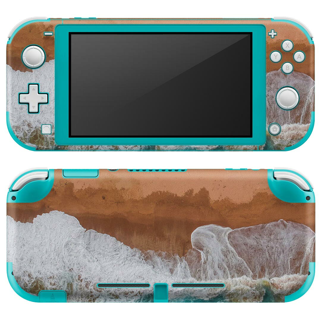 製品名 Nintendo Switch Lite専用 デザインスキンシール セット内容 Nintendo Switch Lite本体用スキンシール（裏表）各1枚 ※液晶側シールは2パーツに分かれていますニンテンドースイッチライト専用です。据え置き機のSwitch本体やJoyコンには対応していません。 商品特徴 3M社製の再剥離性シートを素材に採用し、細かな位置調整がしやすく貼り直しが容易です。また、エアフリーでもありますので気泡が簡単に逃げるので、キレイに貼ることができます。専用の業務プリンターを使い、商品画像と遜色のない美しい印刷仕上がり。 注意事項 画像はサンプルですので、ご覧の環境によっては多少色味に違いを感じる場合がございます。 イメージと違った、モニターと色味が異なるという理由での交換や返金はご対応出来かねます。スキンシールのみの販売で、ニンテンドースイッチ本体などは付属しません。シワができた場合、ドライヤーなどで軽く温め、外側に向けてシワを伸ばすように貼ってください。初回貼付時の位置調整や貼り直しは可能ですが、しっかりと押し付けて接着させた後の再剥離、再利用は保証しておりません。また接着部に油分や汚れが付着しますと角の部分は剥がれやすくなりますので、貼付時はあまり触れないようにご注意ください。無地のセミグロスシートにデザインをプリントした商品で、デコなどの加工はございません。 凹凸や光沢があるように見えたり布地や金属を素材にしたように見える商品もありますが、デザインの図版によるものです。印刷時に微妙な画像のズレが生じる場合がございます。ご注文後に1点1点制作する受注生産品の為、不良品以外のご返品や交換は固くお断りします。 商品発送 完全受注生産のハンドメイド商品となりますので、既製品と比べて発送までお時間を頂いています。 基本的に決済確認後2?3営業日、最大で10営業日での発送となります。繁忙期や休業日明けの場合はさらに時間がかかる場合があります。 その際には別途メールにてご連絡致します。メール便の場合、発送日から到着までに2?4日ほどかかる場合が多く、紛失などの保障もご対応できかねます。あらかじめご了承下さい。