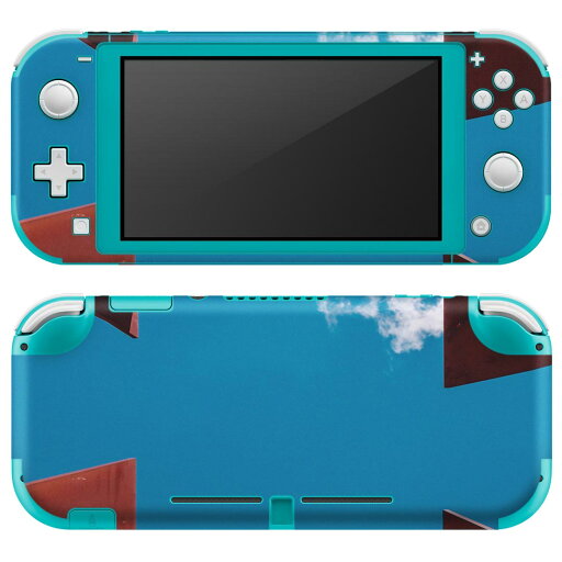 igsticker Nintendo Switch Lite 専用 デザインスキンシール 全面 ニンテンドー スイッチ ライト 専用 ゲーム機 カバー アクセサリー フィルム ステッカー エアフリー 022959 空 ビル 風景