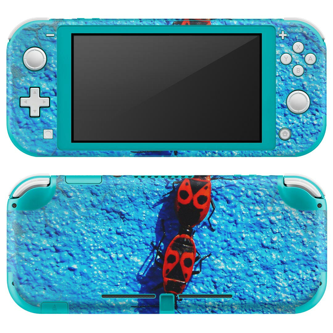 igsticker Nintendo Switch Lite 専用 デザインスキンシール 全面 ニンテンドー スイッチ ライト 専用 ゲーム機 カバー アクセサリー フィルム ステッカー エアフリー 022991 虫　生き物　写真