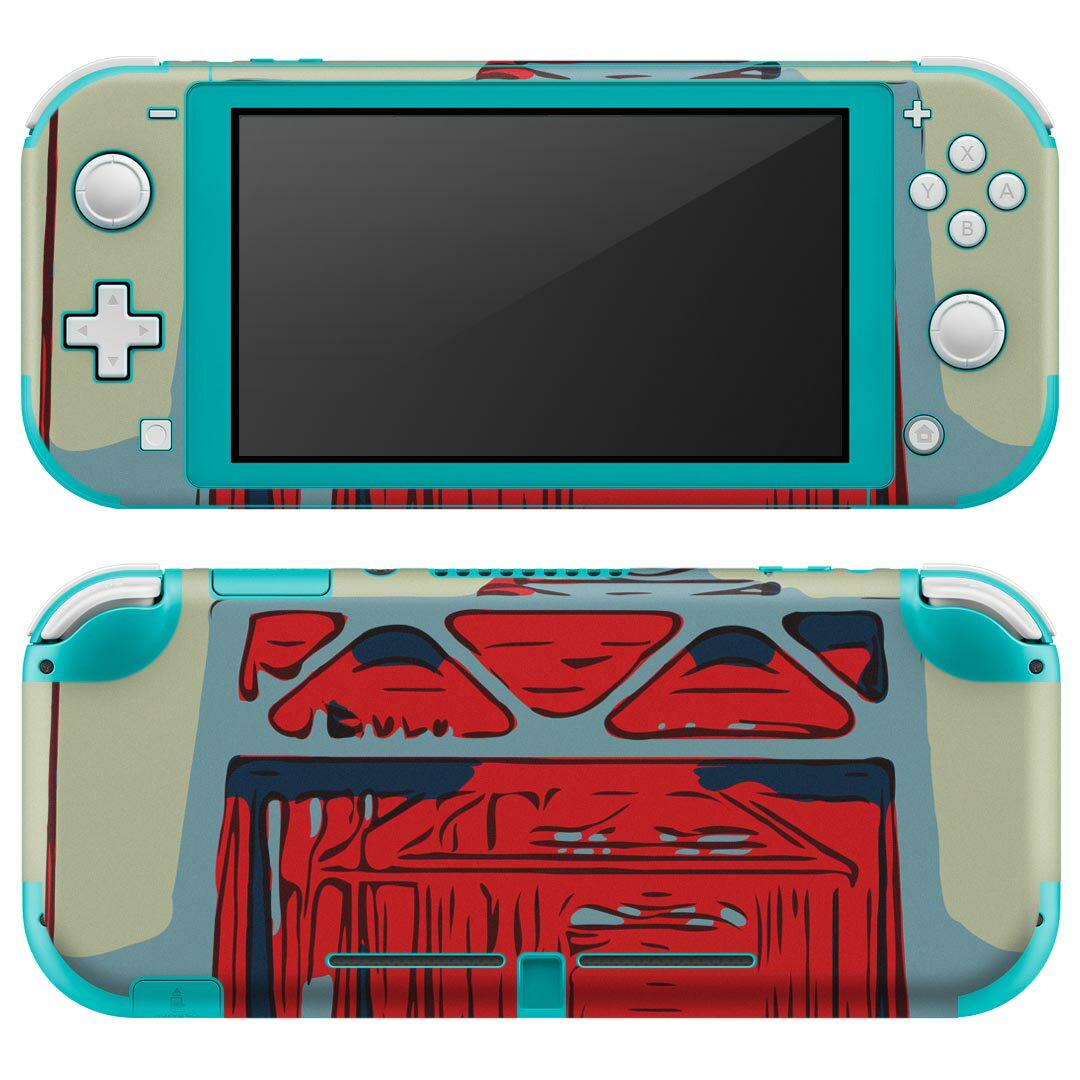 igsticker Nintendo Switch Lite 専用 デザインスキンシール 全面 ニンテンドー スイッチ ライト 専用 ゲーム機 カバー アクセサリー フィルム ステッカー エアフリー 023022 風景 イラスト 橋