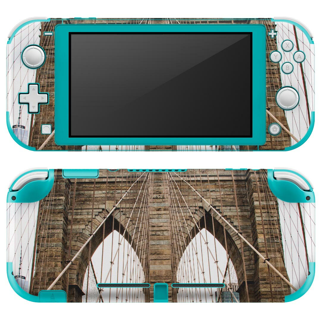 igsticker Nintendo Switch Lite 専用 デザインスキンシール 全面 ニンテンドー スイッチ ライト 専用 ゲーム機 カバー アクセサリー フィルム ステッカー エアフリー 023024 風景 橋 写真