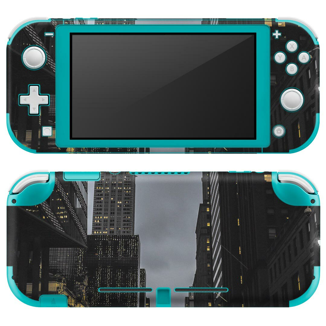 igsticker Nintendo Switch Lite 専用 デザインスキンシール 全面 ニンテンドー スイッチ ライト 専用 ゲーム機 カバー アクセサリー フィルム ステッカー エアフリー 023038 都市　夜景　風景