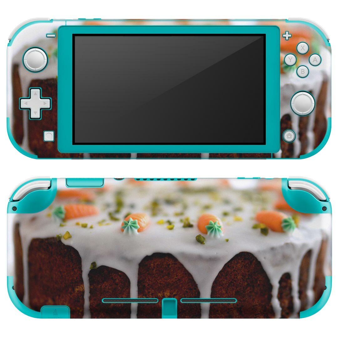 igsticker Nintendo Switch Lite 専用 デザインスキンシール 全面 ニンテンドー スイッチ ライト 専用 ゲーム機 カバー アクセサリー フィルム ステッカー エアフリー 023060 ケーキ 写真 食べ物