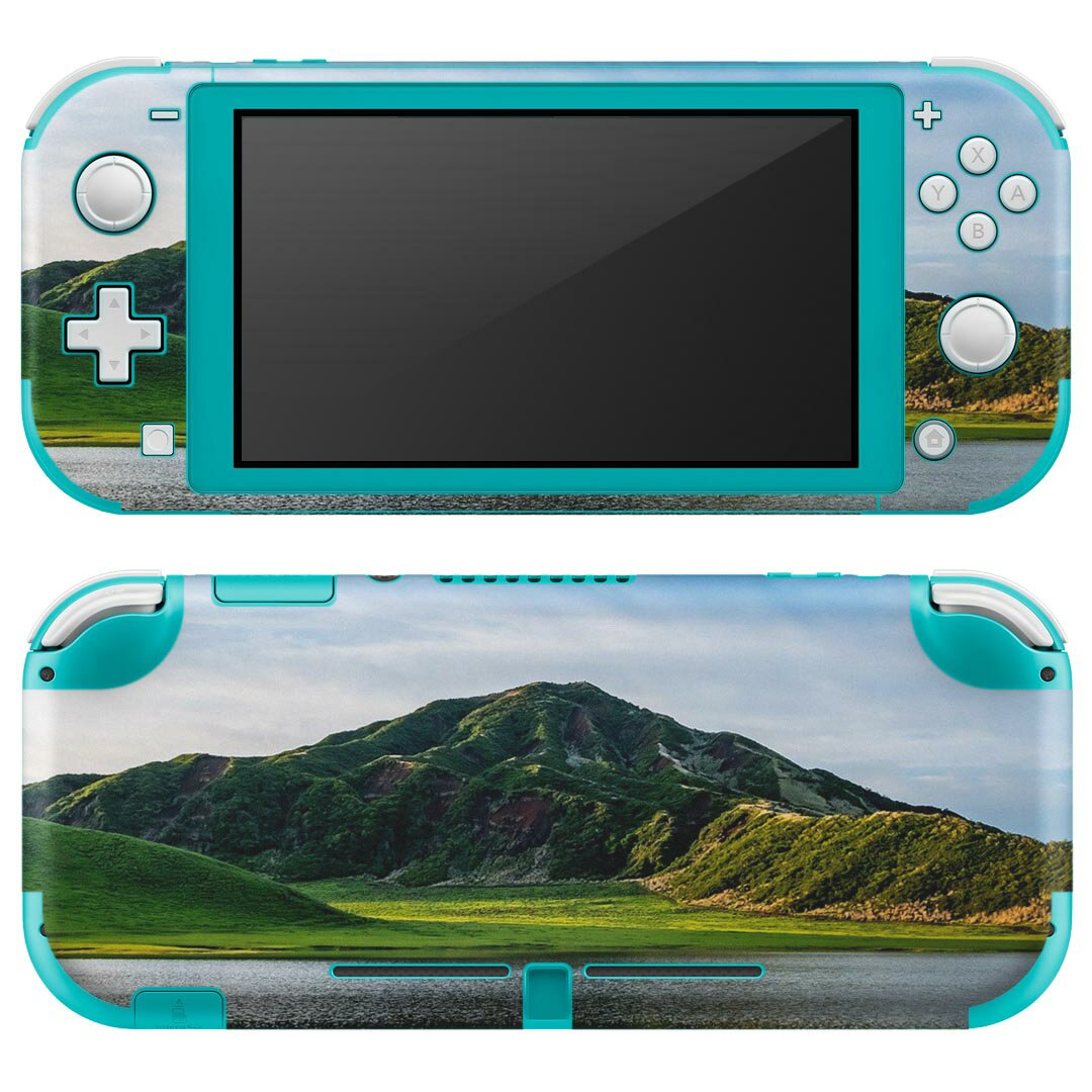 igsticker Nintendo Switch Lite 専用 デザインスキンシール 全面 ニンテンドー スイッチ ライト 専用 ゲーム機 カバー アクセサリー フィルム ステッカー エアフリー 023061 自然 山 湖 景色