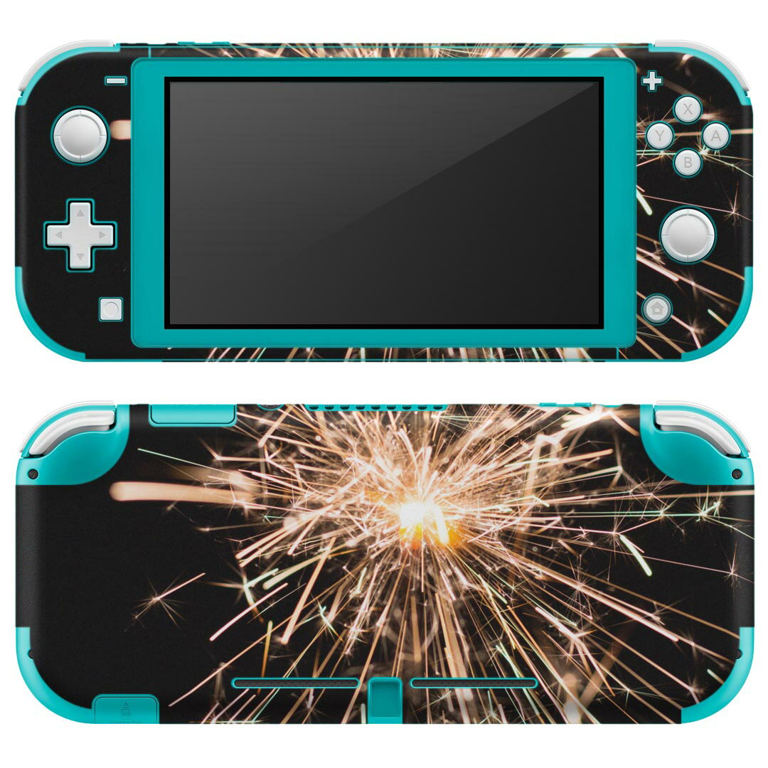 igsticker Nintendo Switch Lite 専用 デザインスキンシール 全面 ニンテンドー スイッチ ライト 専用 ゲーム機 カバー アクセサリー フィルム ステッカー エアフリー 023100 花火 写真