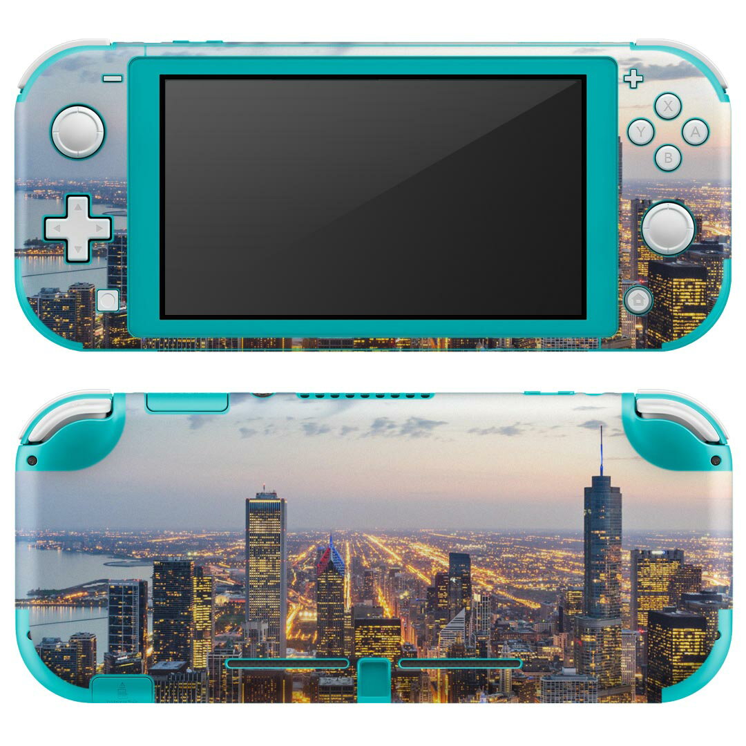 igsticker Nintendo Switch Lite 専用 デザインスキンシール 全面 ニンテンドー スイッチ ライト 専用 ゲーム機 カバー アクセサリー フィルム ステッカー エアフリー 023107 風景　夜景　写真