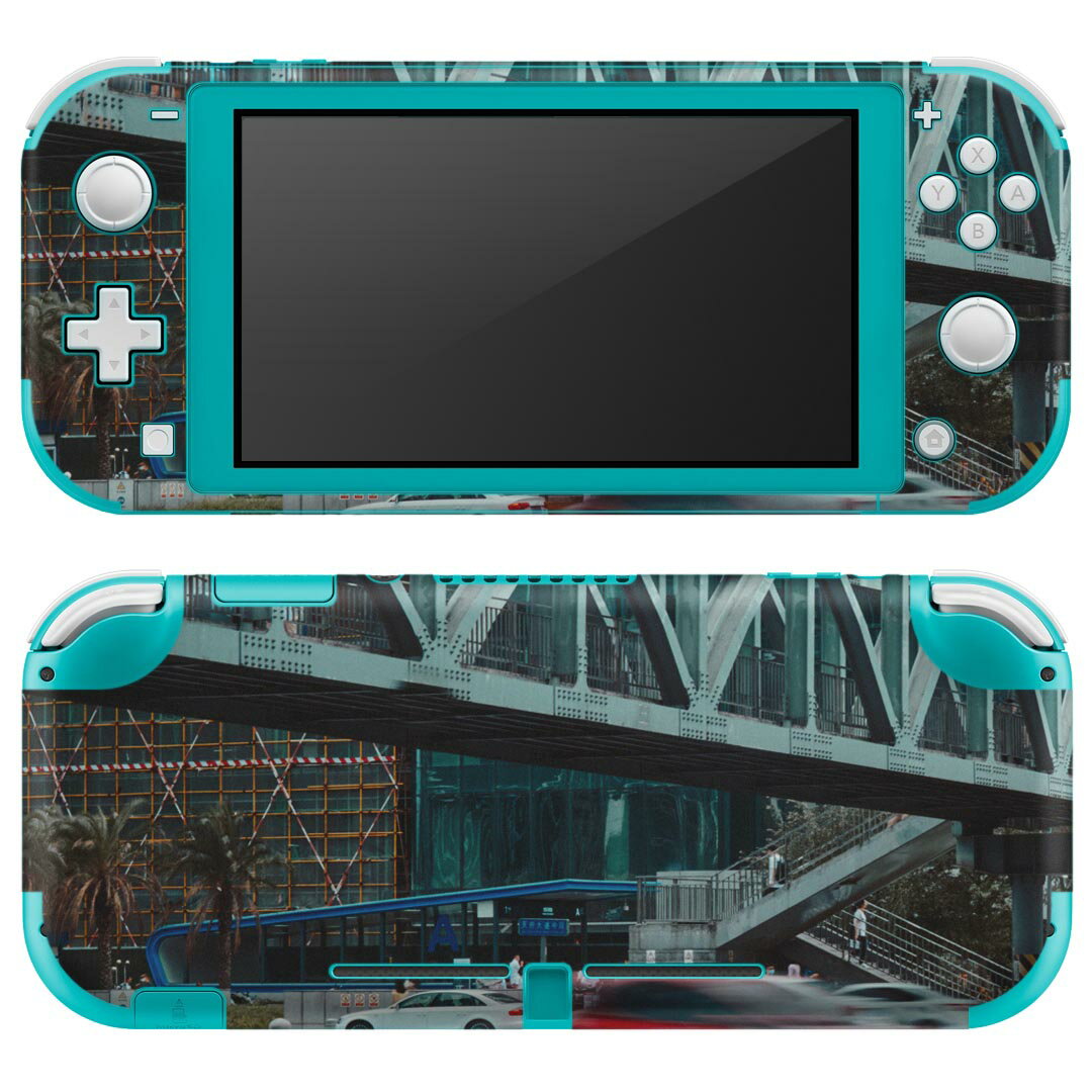 igsticker Nintendo Switch Lite 専用 デザインスキンシール 全面 ニンテンドー スイッチ ライト 専用 ゲーム機 カバー アクセサリー フィルム ステッカー エアフリー 023125 風景 写真 車
