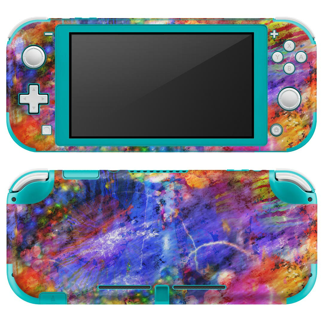 製品名 Nintendo Switch Lite専用 デザインスキンシール セット内容 Nintendo Switch Lite本体用スキンシール（裏表）各1枚 ※液晶側シールは2パーツに分かれていますニンテンドースイッチライト専用です。据え置き機のSwitch本体やJoyコンには対応していません。 商品特徴 3M社製の再剥離性シートを素材に採用し、細かな位置調整がしやすく貼り直しが容易です。また、エアフリーでもありますので気泡が簡単に逃げるので、キレイに貼ることができます。専用の業務プリンターを使い、商品画像と遜色のない美しい印刷仕上がり。 注意事項 画像はサンプルですので、ご覧の環境によっては多少色味に違いを感じる場合がございます。 イメージと違った、モニターと色味が異なるという理由での交換や返金はご対応出来かねます。スキンシールのみの販売で、ニンテンドースイッチ本体などは付属しません。シワができた場合、ドライヤーなどで軽く温め、外側に向けてシワを伸ばすように貼ってください。初回貼付時の位置調整や貼り直しは可能ですが、しっかりと押し付けて接着させた後の再剥離、再利用は保証しておりません。また接着部に油分や汚れが付着しますと角の部分は剥がれやすくなりますので、貼付時はあまり触れないようにご注意ください。無地のセミグロスシートにデザインをプリントした商品で、デコなどの加工はございません。 凹凸や光沢があるように見えたり布地や金属を素材にしたように見える商品もありますが、デザインの図版によるものです。印刷時に微妙な画像のズレが生じる場合がございます。ご注文後に1点1点制作する受注生産品の為、不良品以外のご返品や交換は固くお断りします。 商品発送 完全受注生産のハンドメイド商品となりますので、既製品と比べて発送までお時間を頂いています。 基本的に決済確認後2?3営業日、最大で10営業日での発送となります。繁忙期や休業日明けの場合はさらに時間がかかる場合があります。 その際には別途メールにてご連絡致します。メール便の場合、発送日から到着までに2?4日ほどかかる場合が多く、紛失などの保障もご対応できかねます。あらかじめご了承下さい。