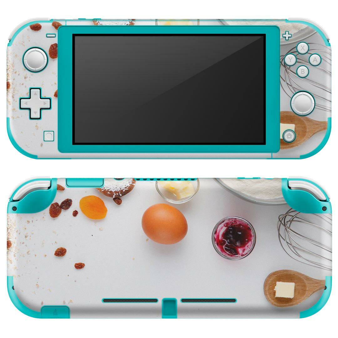 igsticker Nintendo Switch Lite 専用 デザインスキンシール 全面 ニンテンドー スイッチ ライト 専用 ゲーム機 カバー アクセサリー フィルム ステッカー エアフリー 023163 食べ物 写真 お菓子