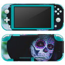 igsticker Nintendo Switch Lite 専用 デザインスキンシール 全面 ニンテンドー スイッチ ライト 専用 ゲーム機 カバー アクセサリー フィルム ステッカー エアフリー 023197 ハロウィン 死者の日 花