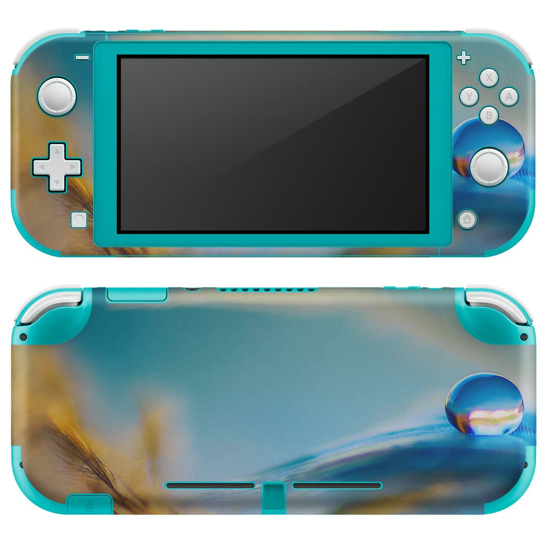 igsticker Nintendo Switch Lite 専用 デザインスキンシール 全面 ニンテンドー スイッチ ライト 専用 ゲーム機 カバー アクセサリー フィルム ステッカー エアフリー 023239 羽根　フェザー　写真
