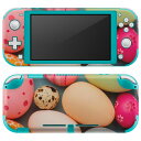 igsticker Nintendo Switch Lite 専用 デザインスキンシール 全面 ニンテンドー スイッチ ライト 専用 ゲーム機 カバー アクセサリー フィルム ステッカー エアフリー 023244 たまご カラフル 写真