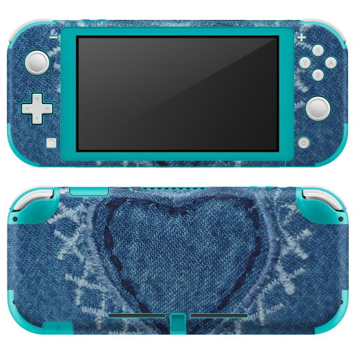igsticker Nintendo Switch Lite 専用 デザインスキンシール 全面 ニンテンドー スイッチ ライト 専用 ゲーム機 カバー アクセサリー フィルム ステッカー エアフリー 023253 ハート デニム風 igsticker Nintendo Switch Lite 専用 デザインスキンシール 全面 ニンテンドー スイッチ ライト 専用 ゲーム機 カバー アクセサリー フィルム ステッカー エアフリー 023253 ハート デニム風