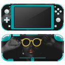 igsticker Nintendo Switch Lite 専用 デザインスキンシール 全面 ニンテンドー スイッチ ライト 専用 ゲーム機 カバー アクセサリー フィルム ステッカー エアフリー 023264 サングラス 人物