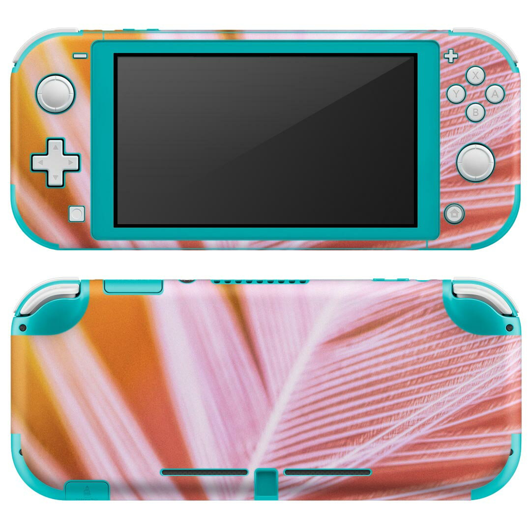 igsticker Nintendo Switch Lite 専用 デザインスキンシール 全面 ニンテンドー スイッチ ライト 専用 ゲーム機 カバー アクセサリー フィルム ステッカー エアフリー 023270 羽根　フェザー