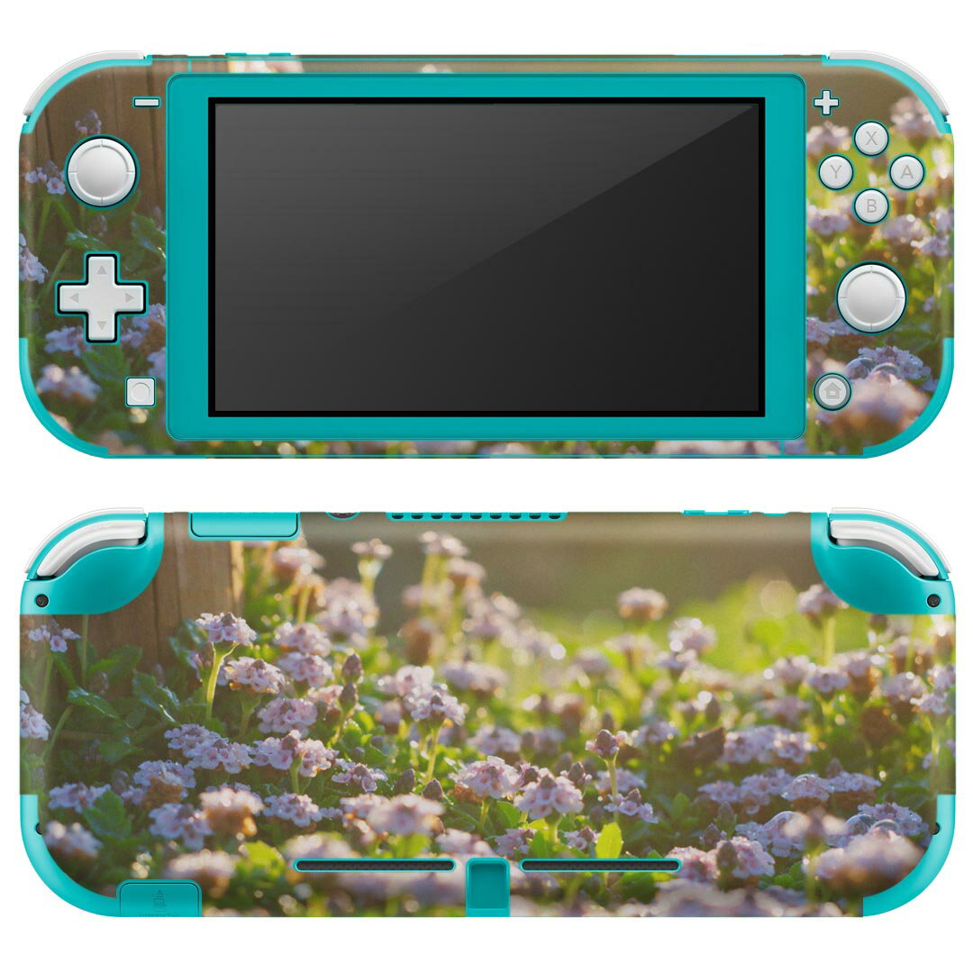 igsticker Nintendo Switch Lite 専用 デザインスキンシール 全面 ニンテンドー スイッチ ライト 専用 ゲーム機 カバー アクセサリー フィルム ステッカー エアフリー 023352 花　フラワー　写真