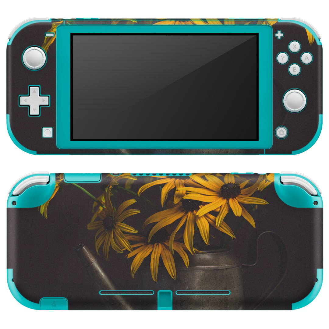 igsticker Nintendo Switch Lite 専用 デザインスキンシール 全面 ニンテンドー スイッチ ライト 専用 ゲーム機 カバー アクセサリー フィルム ステッカー エアフリー 023355 花　フラワー
