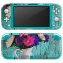igsticker Nintendo Switch Lite 専用 デザインスキンシール 全面 ニンテンドー スイッチ ライト 専用 ゲーム機 カバー アクセサリー フィルム ステッカー エアフリー 023367 花 フラワー 絵画(2)