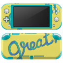 igsticker Nintendo Switch Lite 専用 デザインスキンシール 全面 ニンテンドー スイッチ ライト 専用 ゲーム機 カバー アクセサリー フィルム ステッカー エアフリー 023407 文字　英字