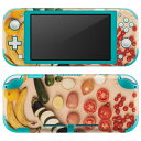 igsticker Nintendo Switch Lite 専用 デザインスキンシール 全面 ニンテンドー スイッチ ライト 専用 ゲーム機 カバー アクセサリー フィルム ステッカー エアフリー 023409 野菜 写真(2)