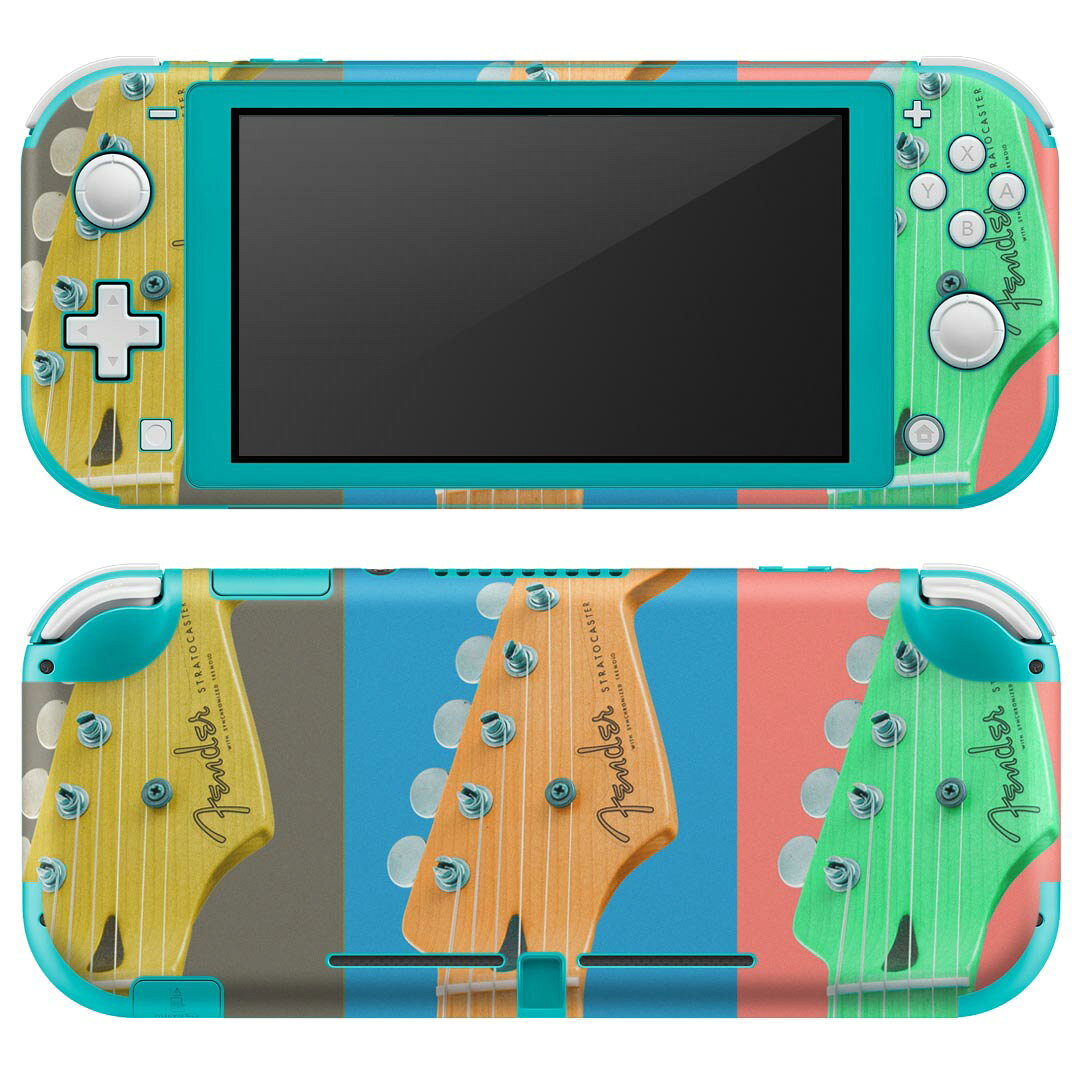 製品名 Nintendo Switch Lite専用 デザインスキンシール セット内容 Nintendo Switch Lite本体用スキンシール（裏表）各1枚 ※液晶側シールは2パーツに分かれていますニンテンドースイッチライト専用です。据え置き機のSwitch本体やJoyコンには対応していません。 商品特徴 3M社製の再剥離性シートを素材に採用し、細かな位置調整がしやすく貼り直しが容易です。また、エアフリーでもありますので気泡が簡単に逃げるので、キレイに貼ることができます。専用の業務プリンターを使い、商品画像と遜色のない美しい印刷仕上がり。 注意事項 画像はサンプルですので、ご覧の環境によっては多少色味に違いを感じる場合がございます。 イメージと違った、モニターと色味が異なるという理由での交換や返金はご対応出来かねます。スキンシールのみの販売で、ニンテンドースイッチ本体などは付属しません。シワができた場合、ドライヤーなどで軽く温め、外側に向けてシワを伸ばすように貼ってください。初回貼付時の位置調整や貼り直しは可能ですが、しっかりと押し付けて接着させた後の再剥離、再利用は保証しておりません。また接着部に油分や汚れが付着しますと角の部分は剥がれやすくなりますので、貼付時はあまり触れないようにご注意ください。無地のセミグロスシートにデザインをプリントした商品で、デコなどの加工はございません。 凹凸や光沢があるように見えたり布地や金属を素材にしたように見える商品もありますが、デザインの図版によるものです。印刷時に微妙な画像のズレが生じる場合がございます。ご注文後に1点1点制作する受注生産品の為、不良品以外のご返品や交換は固くお断りします。 商品発送 完全受注生産のハンドメイド商品となりますので、既製品と比べて発送までお時間を頂いています。 基本的に決済確認後2?3営業日、最大で10営業日での発送となります。繁忙期や休業日明けの場合はさらに時間がかかる場合があります。 その際には別途メールにてご連絡致します。メール便の場合、発送日から到着までに2?4日ほどかかる場合が多く、紛失などの保障もご対応できかねます。あらかじめご了承下さい。