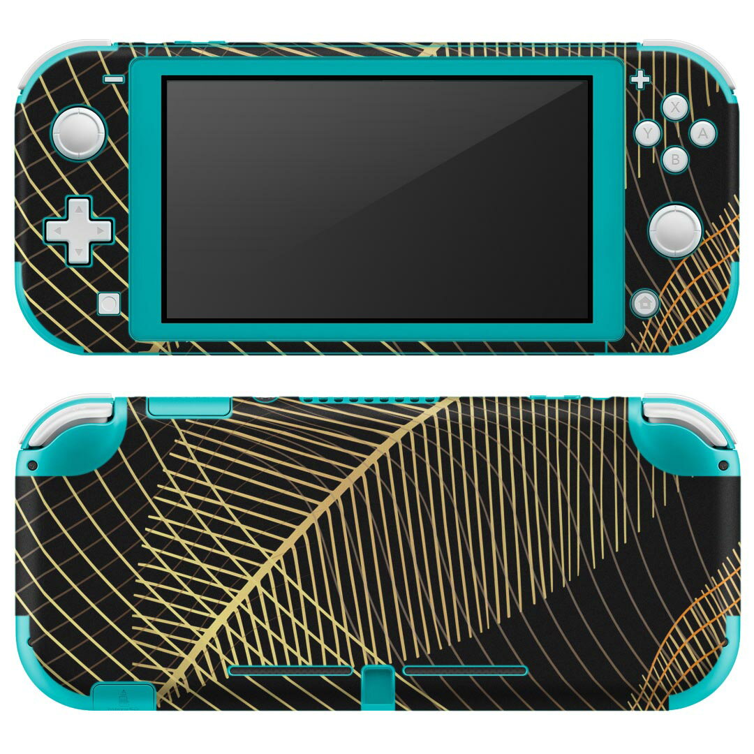 igsticker Nintendo Switch Lite 専用 デザインスキンシール 全面 ニンテンドー スイッチ ライト 専用 ゲーム機 カバー アクセサリー フィルム ステッカー エアフリー 023512 葉っぱ　植物　柄
