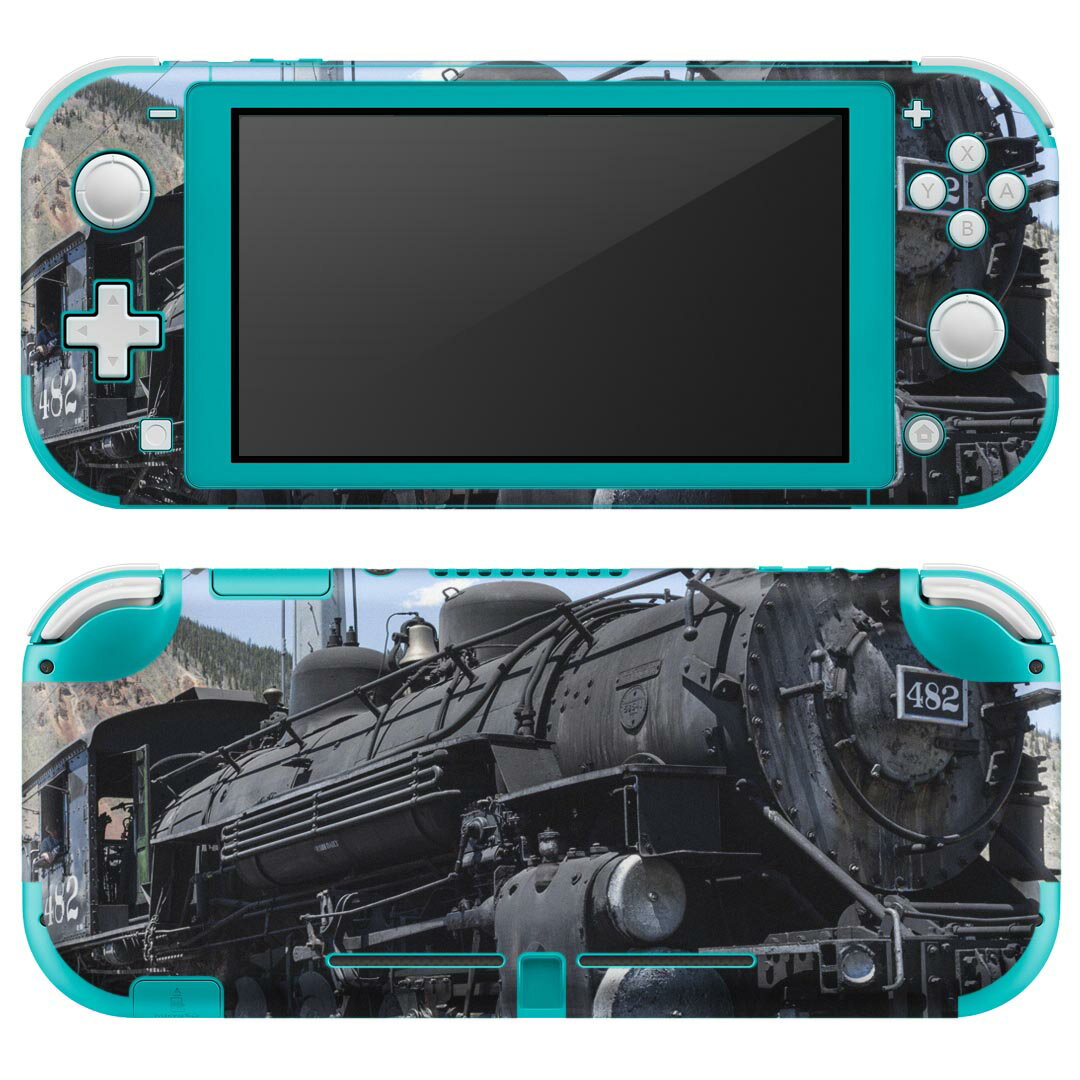 igsticker Nintendo Switch Lite 専用 デザインスキンシール 全面 ニンテンドー スイッチ ライト 専用 ゲーム機 カバー アクセサリー フィルム ステッカー エアフリー 023529 機関車 電車 写真