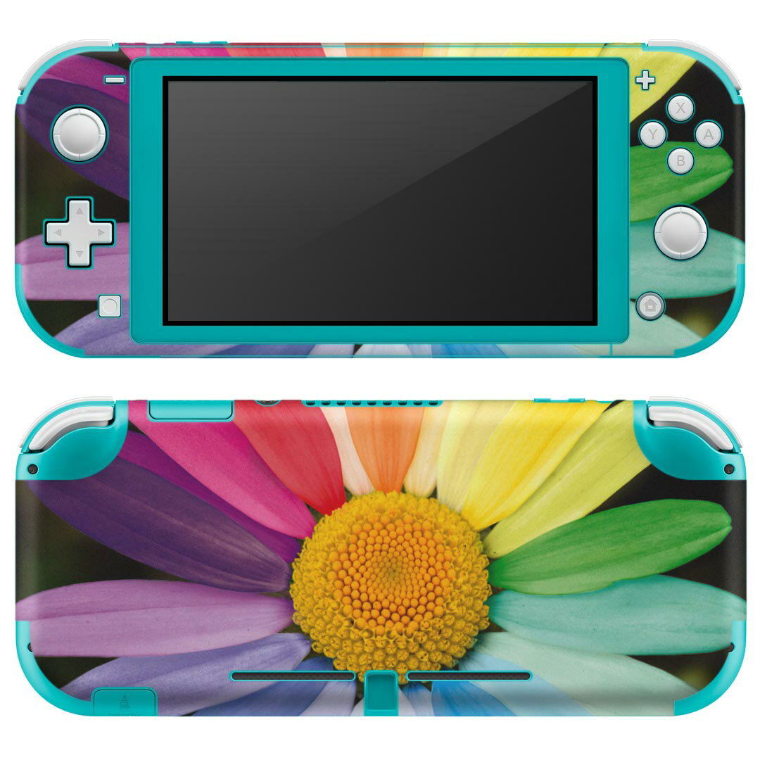 製品名 Nintendo Switch Lite専用 デザインスキンシール セット内容 Nintendo Switch Lite本体用スキンシール（裏表）各1枚 ※液晶側シールは2パーツに分かれていますニンテンドースイッチライト専用です。据え置き機のSwitch本体やJoyコンには対応していません。 商品特徴 3M社製の再剥離性シートを素材に採用し、細かな位置調整がしやすく貼り直しが容易です。また、エアフリーでもありますので気泡が簡単に逃げるので、キレイに貼ることができます。専用の業務プリンターを使い、商品画像と遜色のない美しい印刷仕上がり。 注意事項 画像はサンプルですので、ご覧の環境によっては多少色味に違いを感じる場合がございます。 イメージと違った、モニターと色味が異なるという理由での交換や返金はご対応出来かねます。スキンシールのみの販売で、ニンテンドースイッチ本体などは付属しません。シワができた場合、ドライヤーなどで軽く温め、外側に向けてシワを伸ばすように貼ってください。初回貼付時の位置調整や貼り直しは可能ですが、しっかりと押し付けて接着させた後の再剥離、再利用は保証しておりません。また接着部に油分や汚れが付着しますと角の部分は剥がれやすくなりますので、貼付時はあまり触れないようにご注意ください。無地のセミグロスシートにデザインをプリントした商品で、デコなどの加工はございません。 凹凸や光沢があるように見えたり布地や金属を素材にしたように見える商品もありますが、デザインの図版によるものです。印刷時に微妙な画像のズレが生じる場合がございます。ご注文後に1点1点制作する受注生産品の為、不良品以外のご返品や交換は固くお断りします。 商品発送 完全受注生産のハンドメイド商品となりますので、既製品と比べて発送までお時間を頂いています。 基本的に決済確認後2?3営業日、最大で10営業日での発送となります。繁忙期や休業日明けの場合はさらに時間がかかる場合があります。 その際には別途メールにてご連絡致します。メール便の場合、発送日から到着までに2?4日ほどかかる場合が多く、紛失などの保障もご対応できかねます。あらかじめご了承下さい。