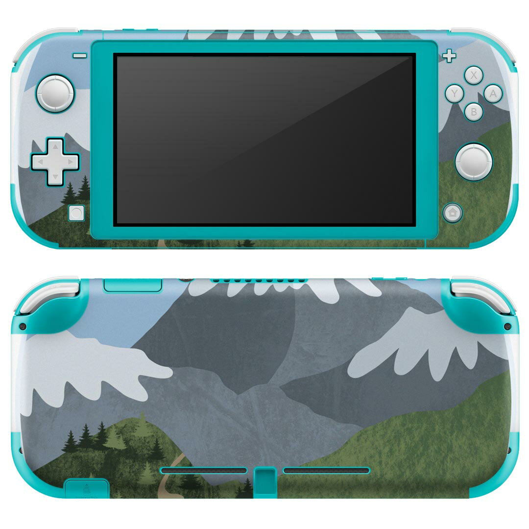 igsticker Nintendo Switch Lite 専用 デザインスキンシール 全面 ニンテンドー スイッチ ライト 専用 ゲーム機 カバー アクセサリー フィルム ステッカー エアフリー 023589 山　イラスト