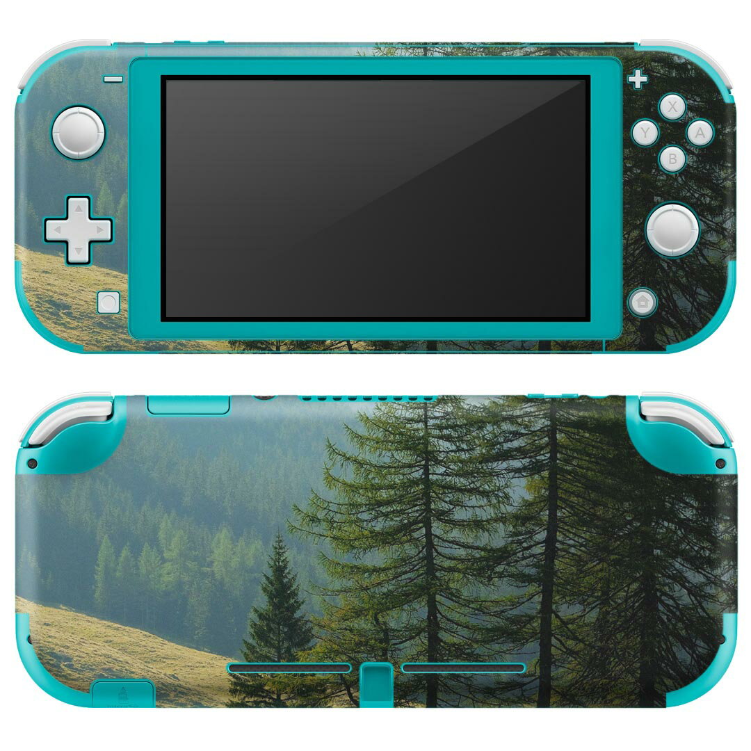 igsticker Nintendo Switch Lite 専用 デザインスキンシール 全面 ニンテンドー スイッチ ライト 専用 ゲーム機 カバー アクセサリー フィルム ステッカー エアフリー 023604 景色　山　木