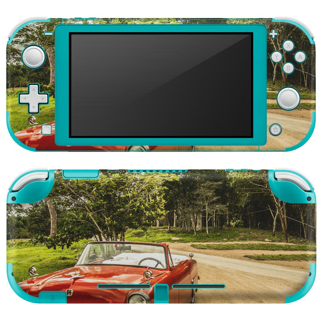 igsticker Nintendo Switch Lite 専用 デザインスキンシール 全面 ニンテンドー スイッチ ライト 専用 ゲーム機 カバー アクセサリー フィルム ステッカー エアフリー 023621 車　クラシックカー