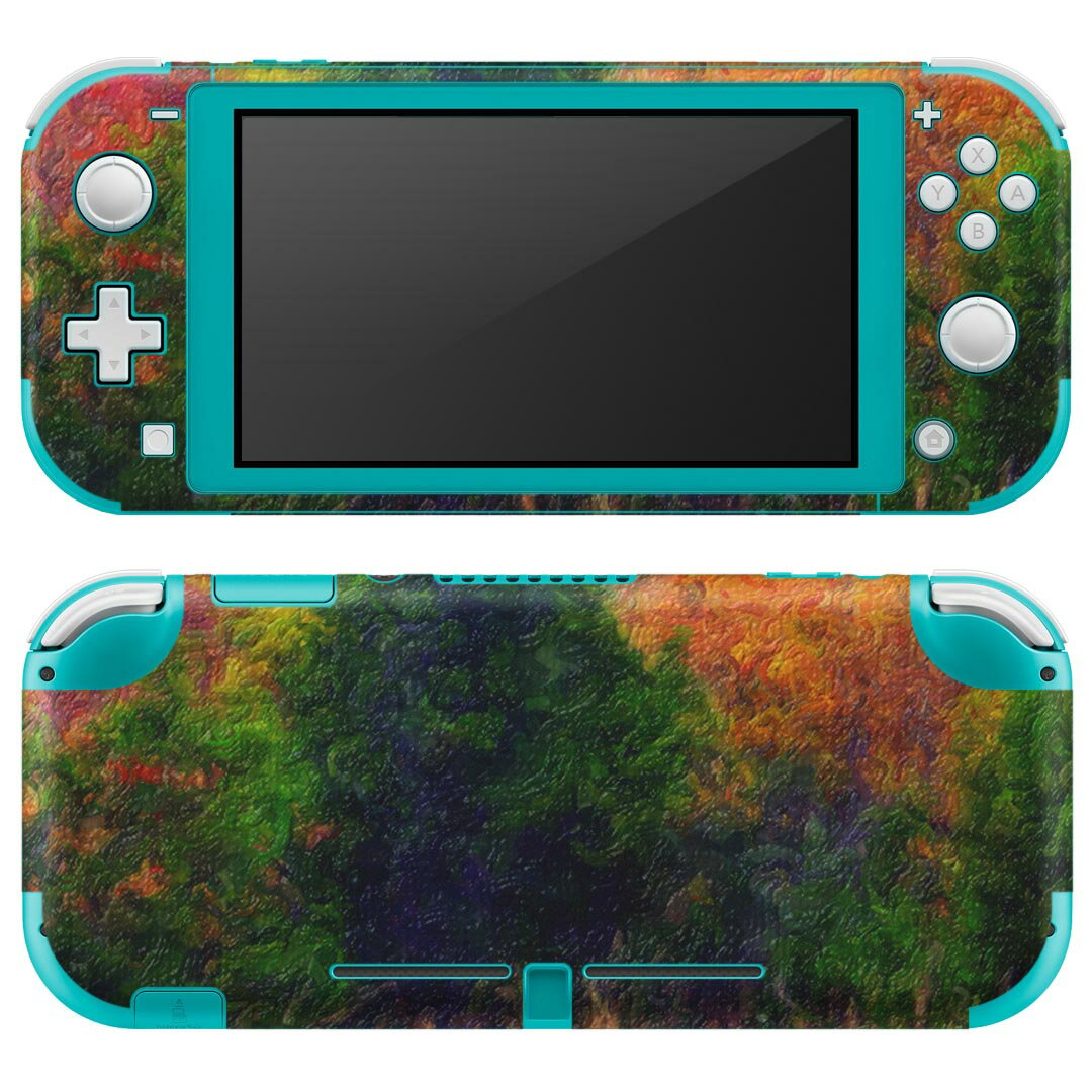igsticker Nintendo Switch Lite 専用 デザインスキンシール 全面 ニンテンドー スイッチ ライト 専用 ゲーム機 カバー アクセサリー フィルム ステッカー エアフリー 023639 絵画 森