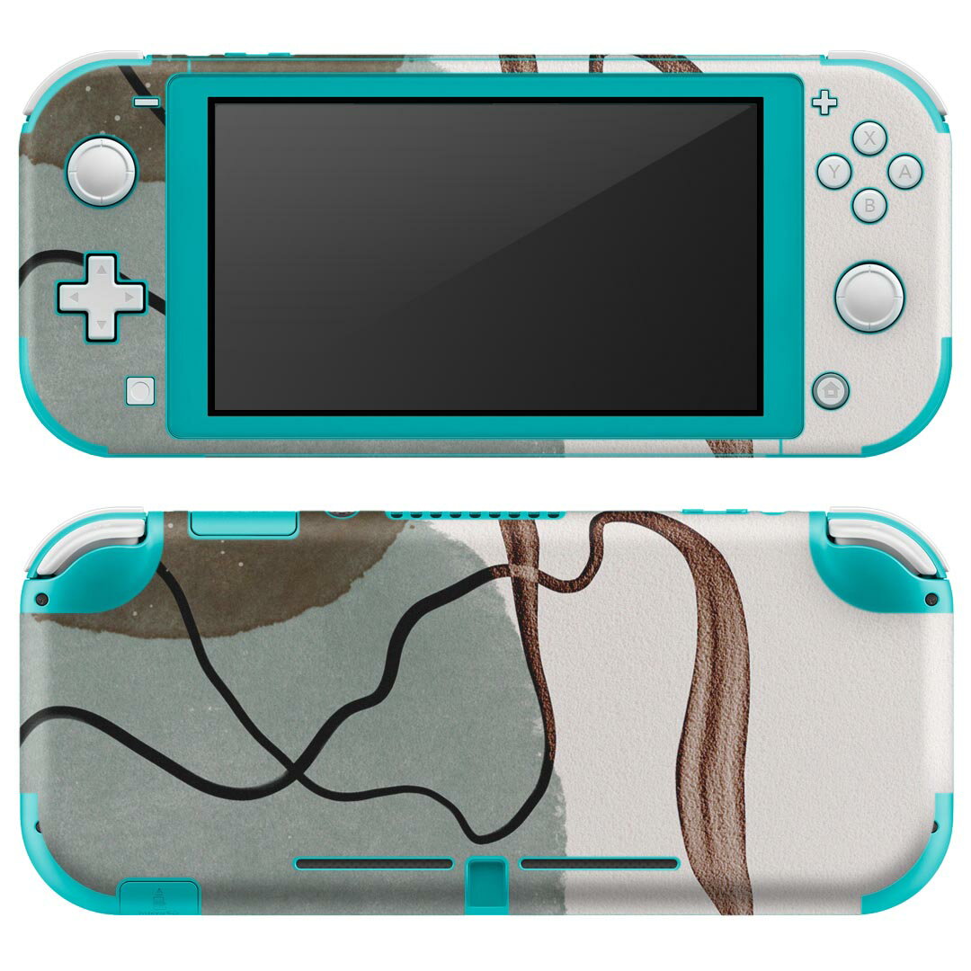 igsticker Nintendo Switch Lite 専用 デザインスキンシール 全面 ニンテンドー スイッチ ライト 専用 ゲーム機 カバー アクセサリー フィルム ステッカー エアフリー 023651 柄 模様 ニュアンス