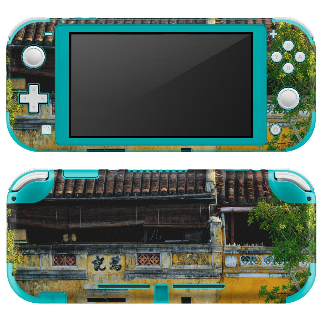 igsticker Nintendo Switch Lite 専用 デザインスキンシール 全面 ニンテンドー スイッチ ライト 専用 ゲーム機 カバー アクセサリー フィルム ステッカー エアフリー 023669 建物　写真