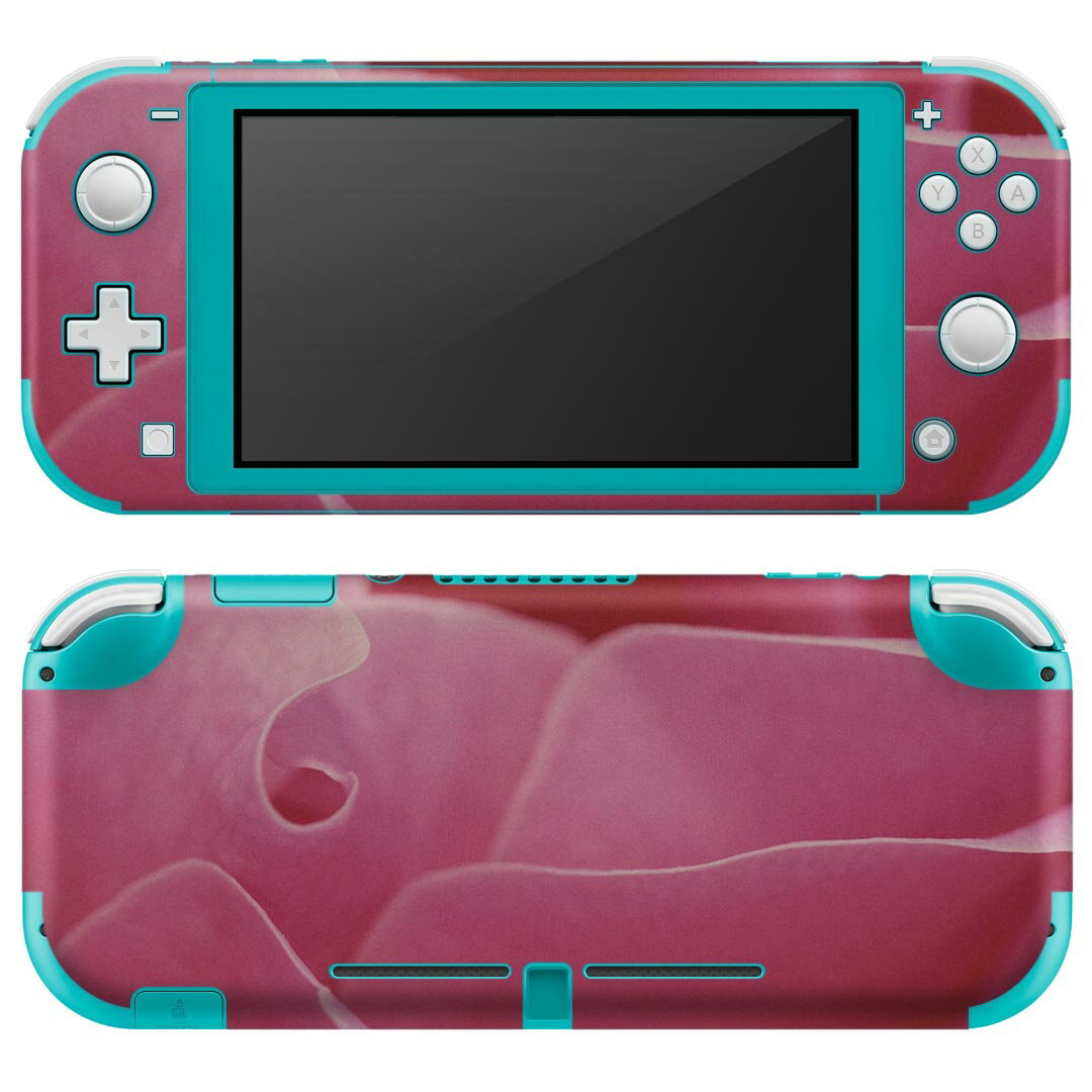 igsticker Nintendo Switch Lite 専用 デザインスキンシール 全面 ニンテンドー スイッチ ライト 専用 ゲーム機 カバー アクセサリー フィルム ステッカー エアフリー 023681 花びら フラワー
