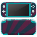 igsticker Nintendo Switch Lite 専用 デザインスキンシール 全面 ニンテンドー スイッチ ライト 専用 ゲーム機 カバー アクセサリー フィルム ステッカー エアフリー 023696 ストライプ　しましま　模様