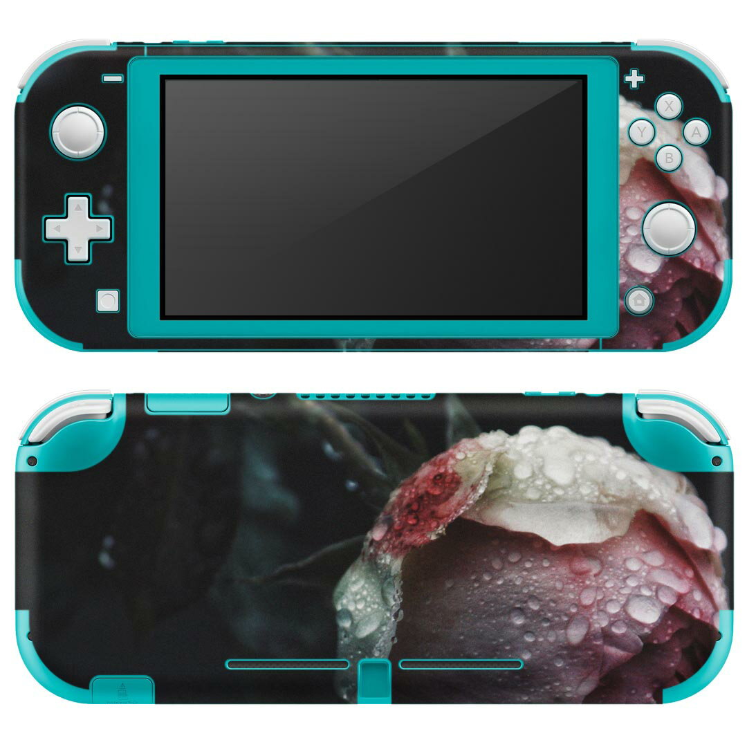 igsticker Nintendo Switch Lite 専用 デザインスキンシール 全面 ニンテンドー スイッチ ライト 専用 ゲーム機 カバー アクセサリー フィルム ステッカー エアフリー 023741 花 フラワー バラ