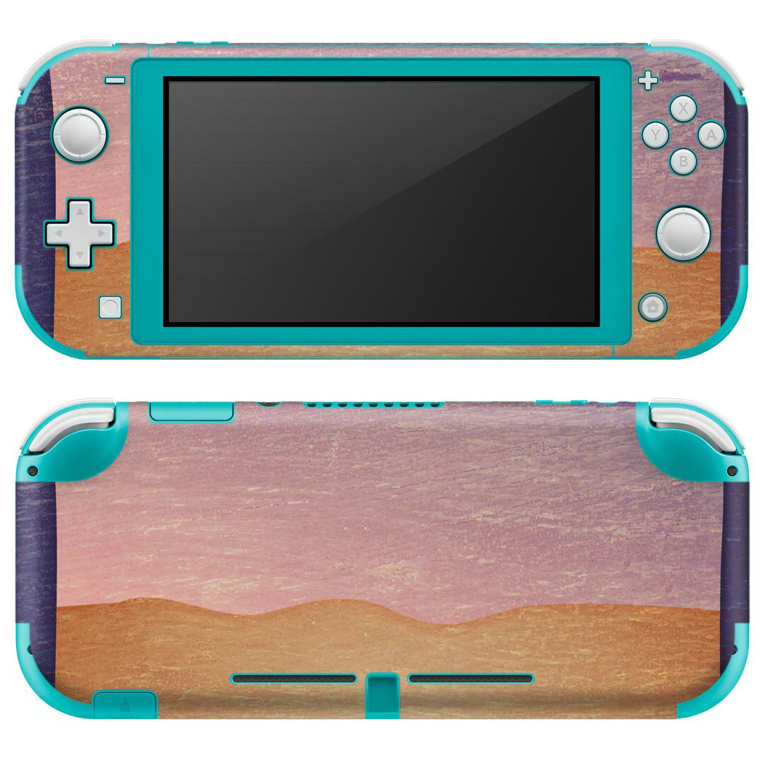 製品名 Nintendo Switch Lite専用 デザインスキンシール セット内容 Nintendo Switch Lite本体用スキンシール（裏表）各1枚 ※液晶側シールは2パーツに分かれていますニンテンドースイッチライト専用です。据え置き機のSwitch本体やJoyコンには対応していません。 商品特徴 3M社製の再剥離性シートを素材に採用し、細かな位置調整がしやすく貼り直しが容易です。また、エアフリーでもありますので気泡が簡単に逃げるので、キレイに貼ることができます。専用の業務プリンターを使い、商品画像と遜色のない美しい印刷仕上がり。 注意事項 画像はサンプルですので、ご覧の環境によっては多少色味に違いを感じる場合がございます。 イメージと違った、モニターと色味が異なるという理由での交換や返金はご対応出来かねます。スキンシールのみの販売で、ニンテンドースイッチ本体などは付属しません。シワができた場合、ドライヤーなどで軽く温め、外側に向けてシワを伸ばすように貼ってください。初回貼付時の位置調整や貼り直しは可能ですが、しっかりと押し付けて接着させた後の再剥離、再利用は保証しておりません。また接着部に油分や汚れが付着しますと角の部分は剥がれやすくなりますので、貼付時はあまり触れないようにご注意ください。無地のセミグロスシートにデザインをプリントした商品で、デコなどの加工はございません。 凹凸や光沢があるように見えたり布地や金属を素材にしたように見える商品もありますが、デザインの図版によるものです。印刷時に微妙な画像のズレが生じる場合がございます。ご注文後に1点1点制作する受注生産品の為、不良品以外のご返品や交換は固くお断りします。 商品発送 完全受注生産のハンドメイド商品となりますので、既製品と比べて発送までお時間を頂いています。 基本的に決済確認後2?3営業日、最大で10営業日での発送となります。繁忙期や休業日明けの場合はさらに時間がかかる場合があります。 その際には別途メールにてご連絡致します。メール便の場合、発送日から到着までに2?4日ほどかかる場合が多く、紛失などの保障もご対応できかねます。あらかじめご了承下さい。